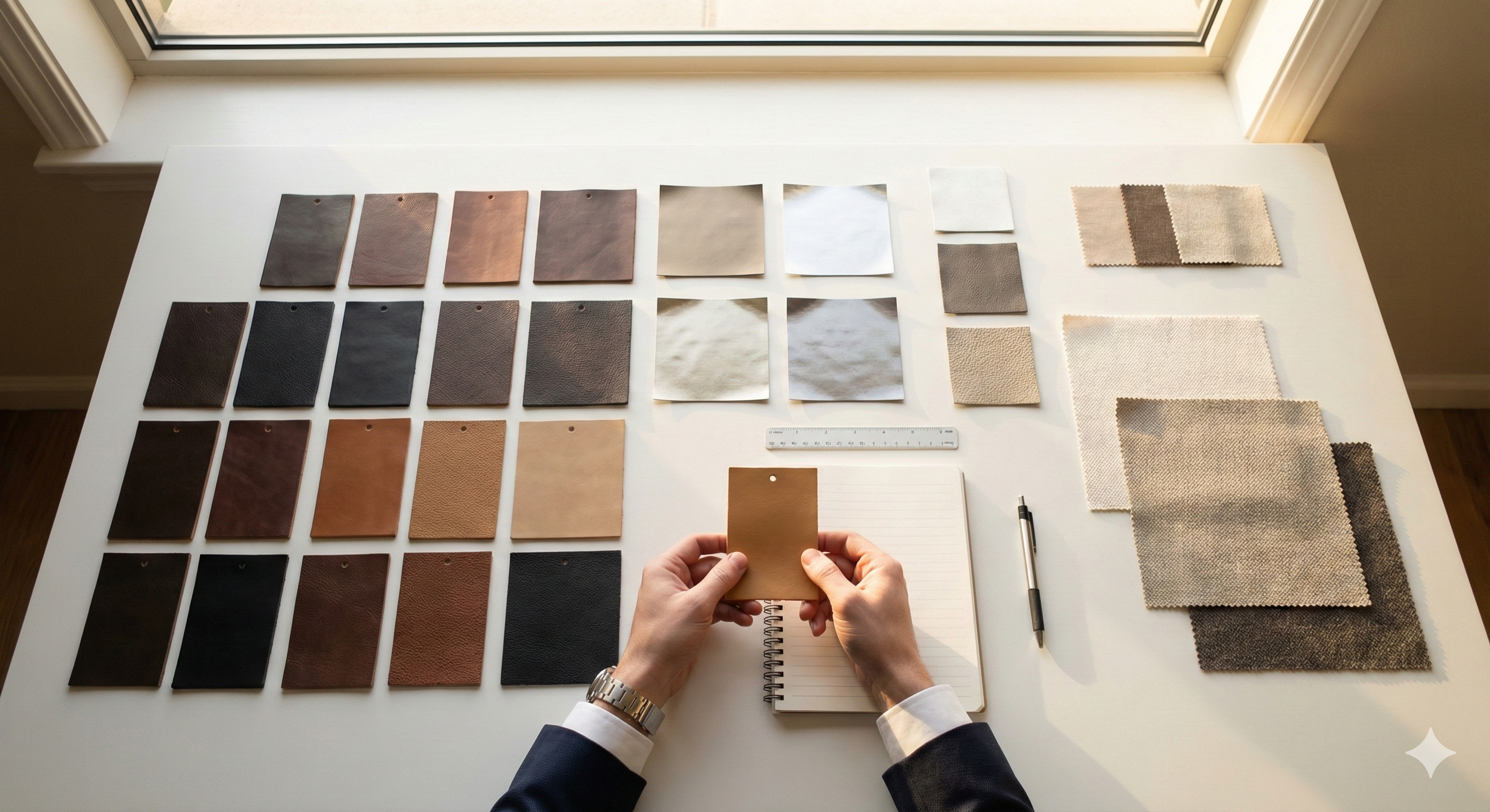 Materialproben und Muster